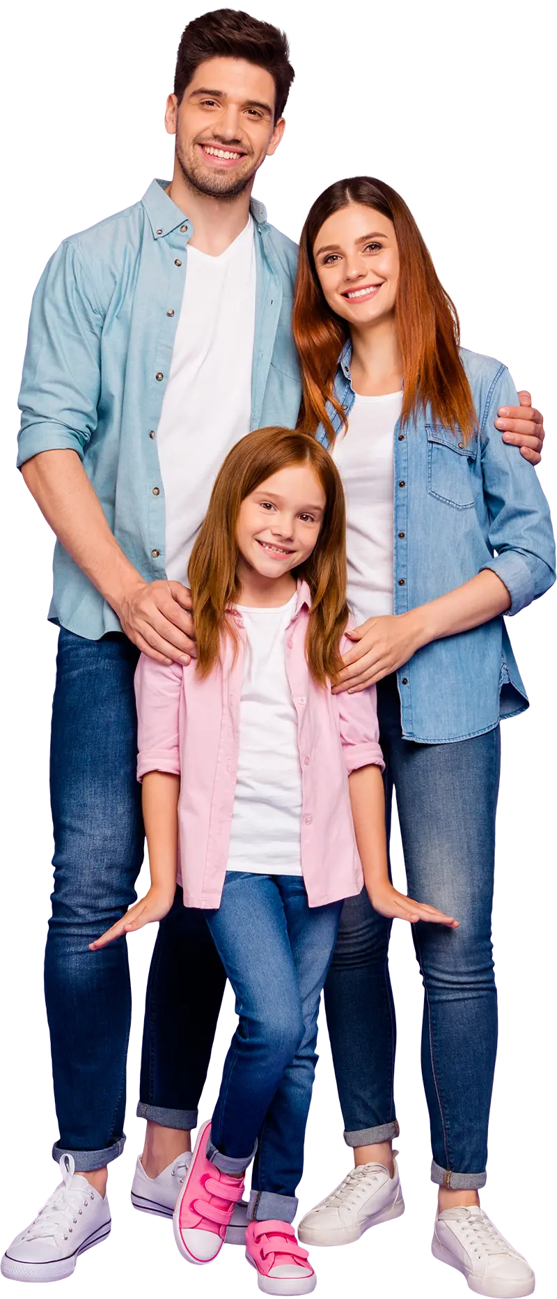 Lächelnde Familie
